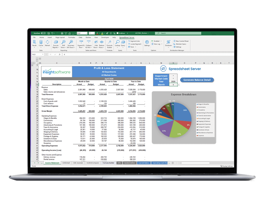 Flexible Sage Reporting