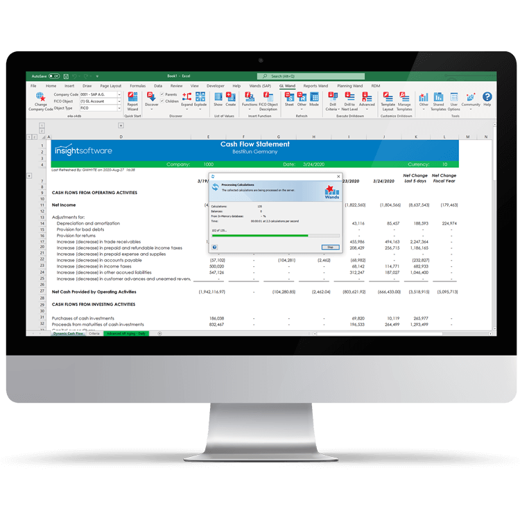 SAP Financial Reporting Tools Header